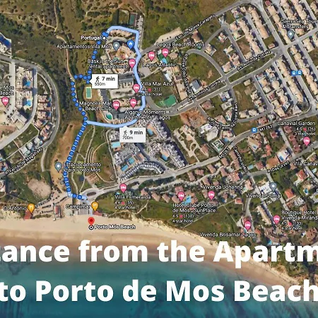 Large Penthouse Near Porto De Mos With Magnificent Views In Lägenhet Lagos