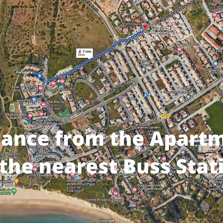 Large Penthouse Near Porto De Mos With Magnificent Views In Lägenhet *