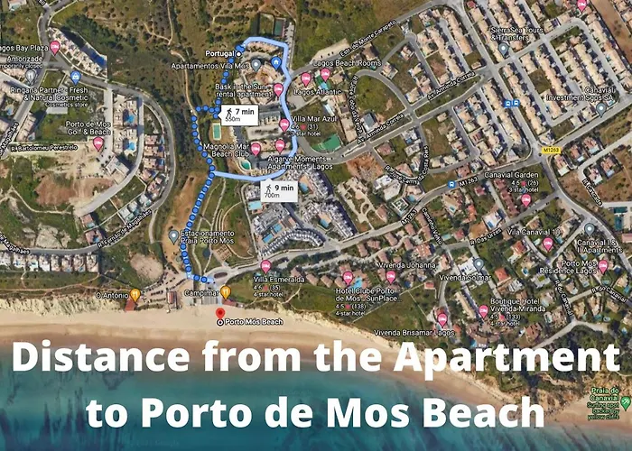 Large Penthouse Near Porto De Mos With Magnificent Views In Апартаменты Лагуш
