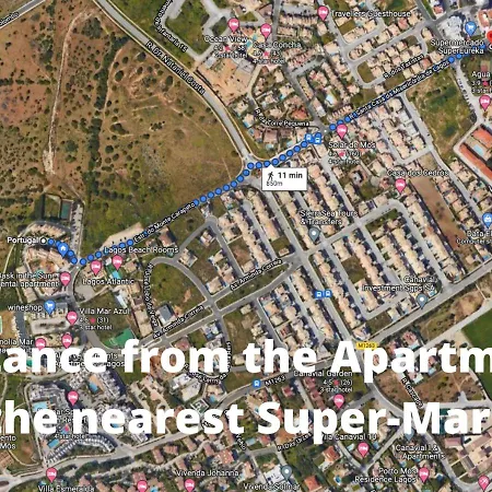 Large Penthouse Near Porto De Mos With Magnificent Views In شقة *
